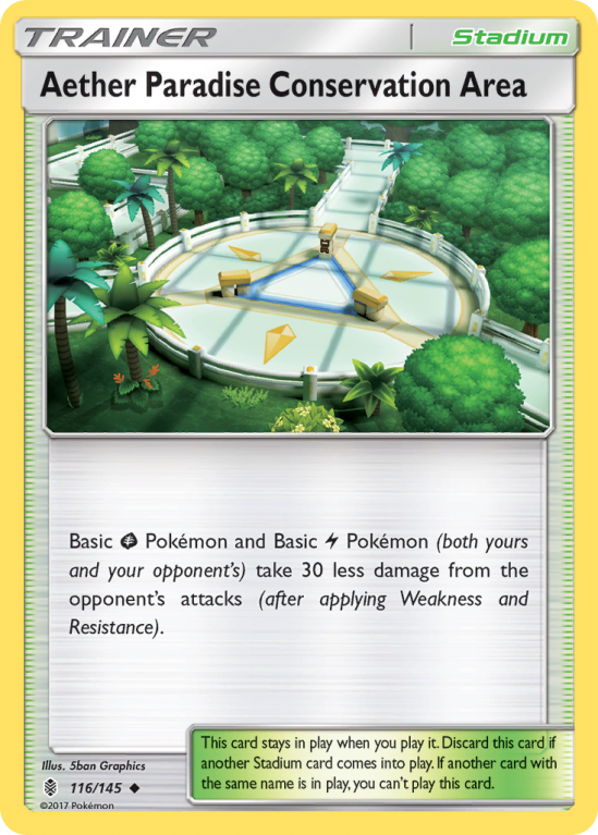 Aether Paradise Conservation Area 116/145 Sun & Moon Guardians Rising