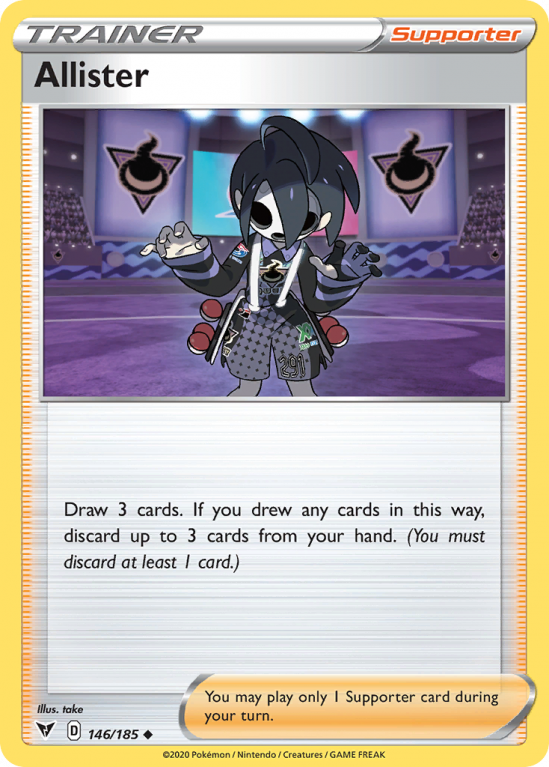 Allister 146/185 Sword & Shield Vivid Voltage