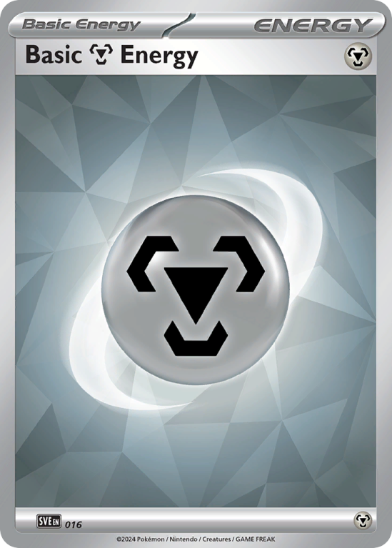 Pokémonkaart Basic Metal Energy nummer 16/8 uit de set Scarlet & Violet Energies (Scarlet & Violet)