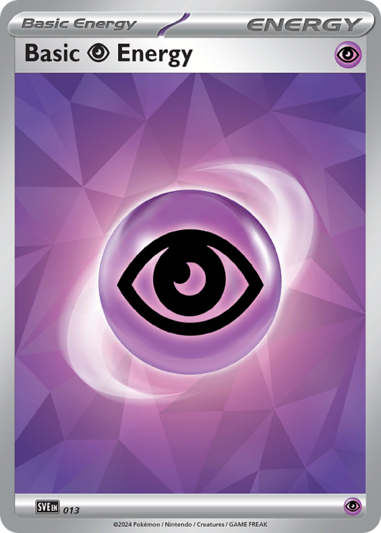 Pokémonkaart Basic Psychic Energy nummer 13/8 uit de set Scarlet & Violet Energies (Scarlet & Violet)