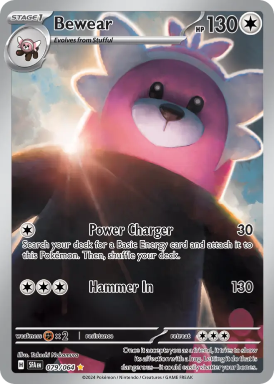 Pokémonkaart Bewear nummer 79/64 uit de set Shrouded Fable (Scarlet & Violet)