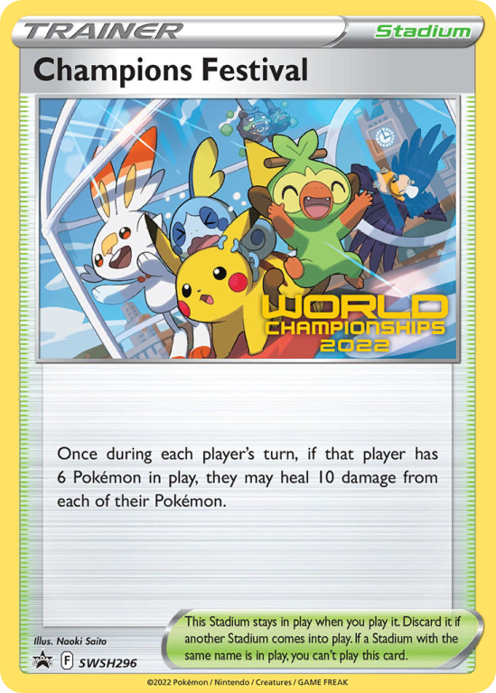 Pokémonkaart Champions Festival nummer SWSH296/103 uit de set SWSH Black Star Promos (Sword & Shield)
