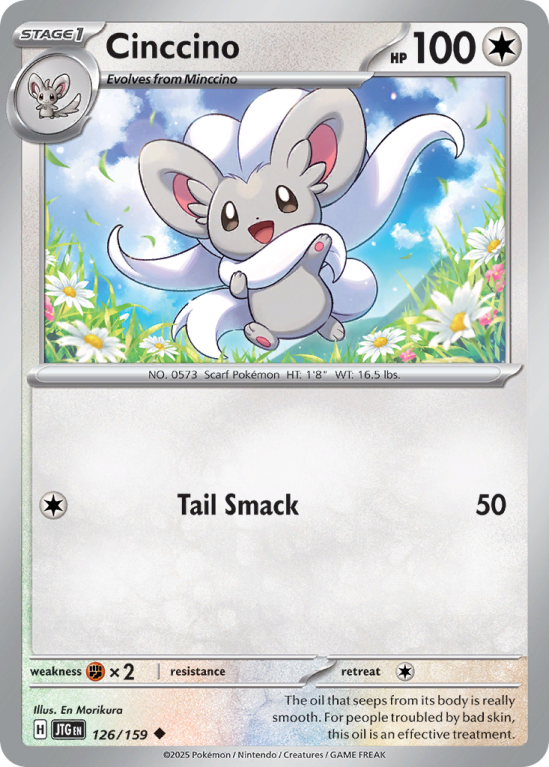Pokémonkaart Cinccino nummer 126/159 uit de set Journey Together (Scarlet & Violet)