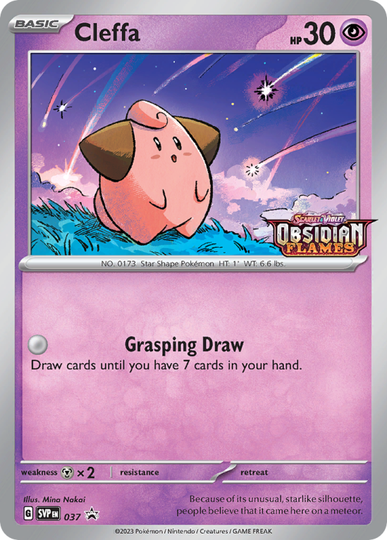 Pokémonkaart Cleffa nummer 37/14 uit de set Scarlet & Violet Black Star Promos (Scarlet & Violet)