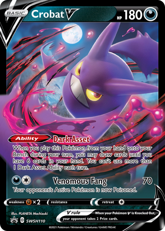 Crobat V SWSH110/103 Sword & Shield SWSH Black Star Promos