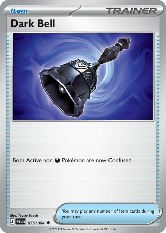 Pokémonkaart Dark Bell nummer 75/84 uit de set Pitch Black (Mega Evolution)