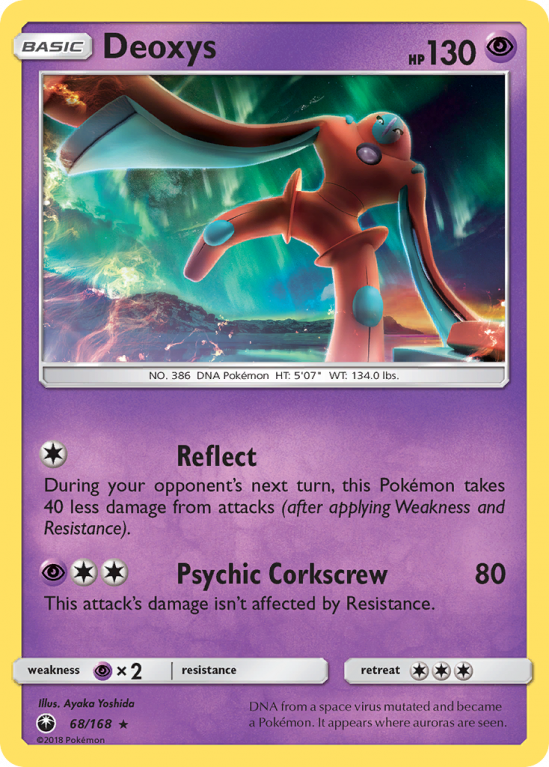 Deoxys 68/168 Sun & Moon Celestial Storm