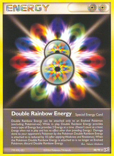 Double Rainbow Energy 88/95 EX Team Magma vs Team Aqua
