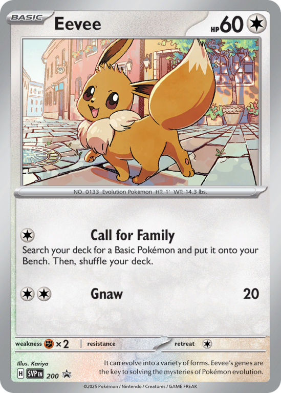 Pokémonkaart Eevee nummer 200/14 uit de set Scarlet & Violet Black Star Promos (Scarlet & Violet)