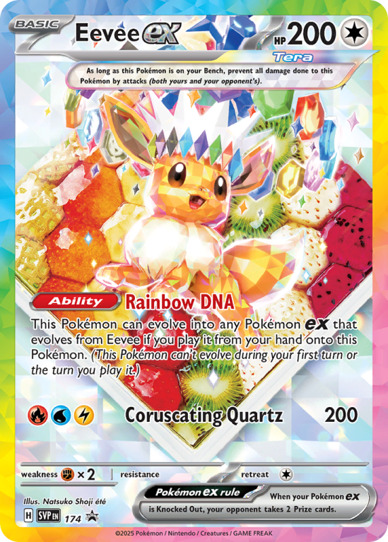 Pokémonkaart Eevee ex nummer 174/14 uit de set Scarlet & Violet Black Star Promos (Scarlet & Violet)