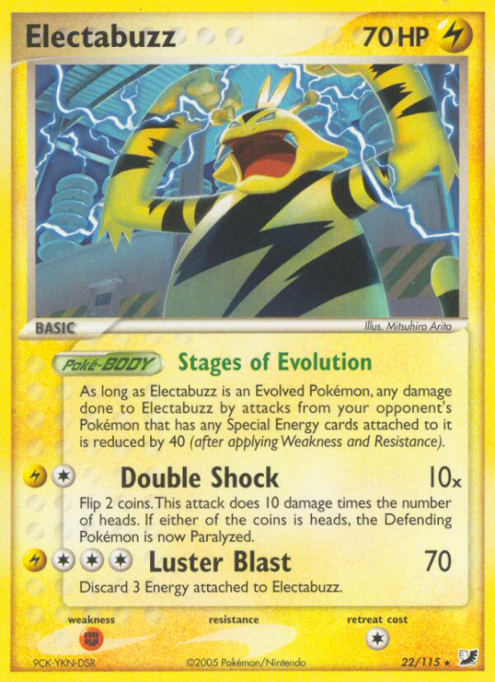 Electabuzz 22/115 EX Unseen Forces