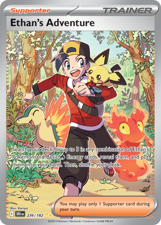 Pokémonkaart Ethan's Adventure nummer 236/182 uit de set Destined Rivals (Scarlet & Violet)
