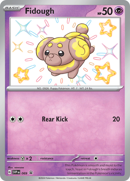 Pokémonkaart Fidough nummer 69/14 uit de set Scarlet & Violet Black Star Promos (Scarlet & Violet)