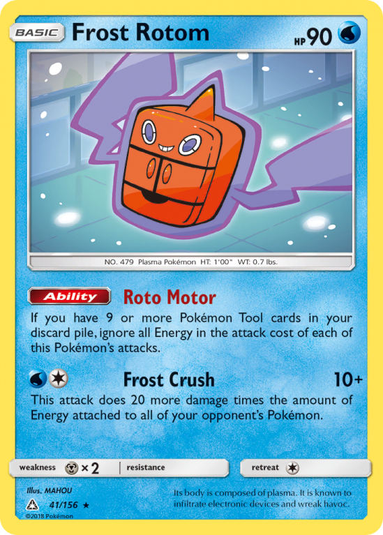 Frost Rotom 41/156 Sun & Moon Ultra Prism