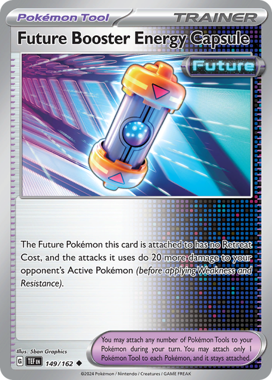 Pokémonkaart Future Booster Energy Capsule nummer 149/162 uit de set Temporal Forces (Scarlet & Violet)