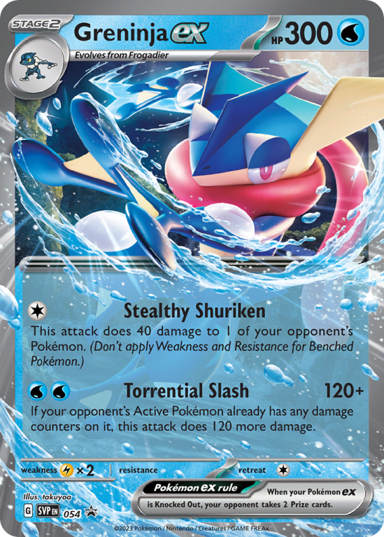 Pokémonkaart Greninja ex nummer 54/14 uit de set Scarlet & Violet Black Star Promos (Scarlet & Violet)