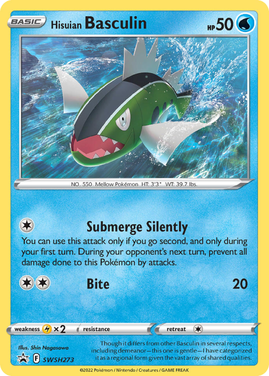 Pokémonkaart Hisuian Basculin nummer SWSH273/103 uit de set SWSH Black Star Promos (Sword & Shield)