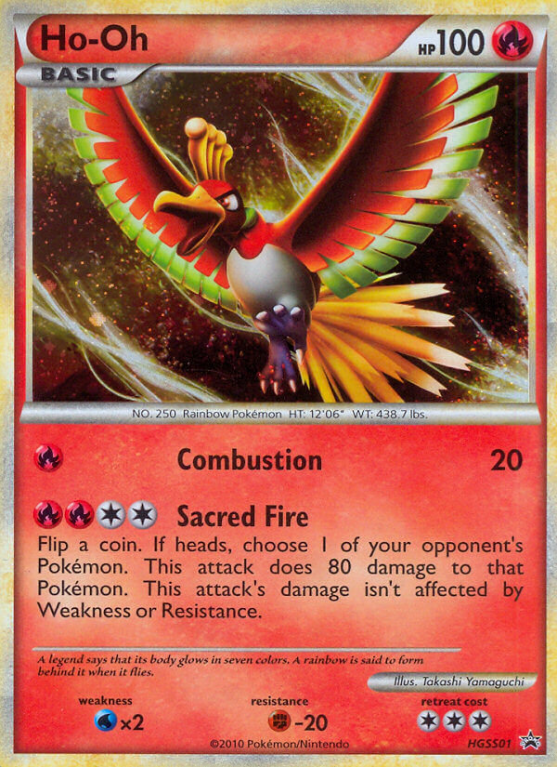 Ho-Oh HGSS01/25 HeartGold & SoulSilver HGSS Black Star Promos