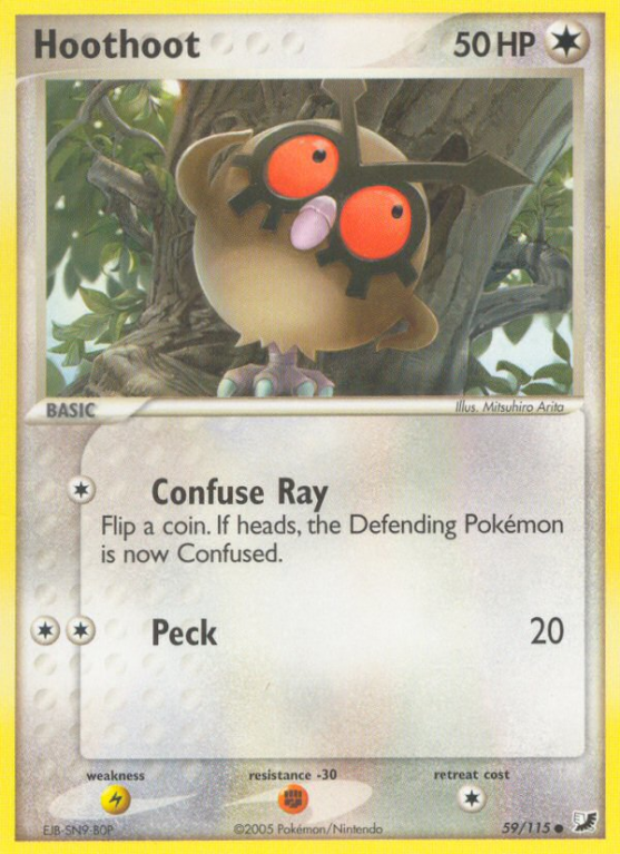 Hoothoot 59/115 EX Unseen Forces
