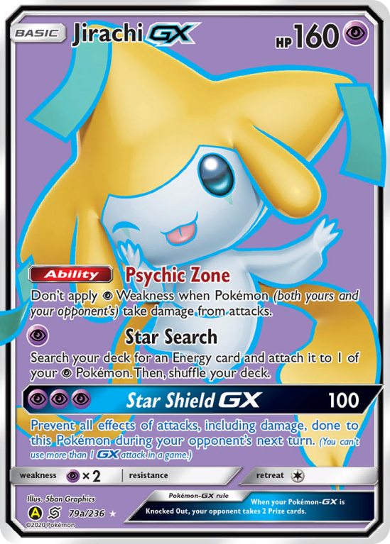 Jirachi-GX 79a/236 Sun & Moon Unified Minds