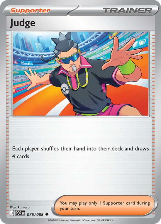 Pokémonkaart Judge nummer 76/88 uit de set Perfect Order (Mega Evolution)