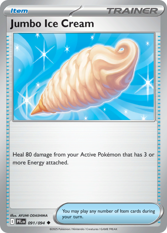 Pokémonkaart Jumbo Ice Cream nummer 91/94 uit de set Phantasmal Flames (Mega Evolution)