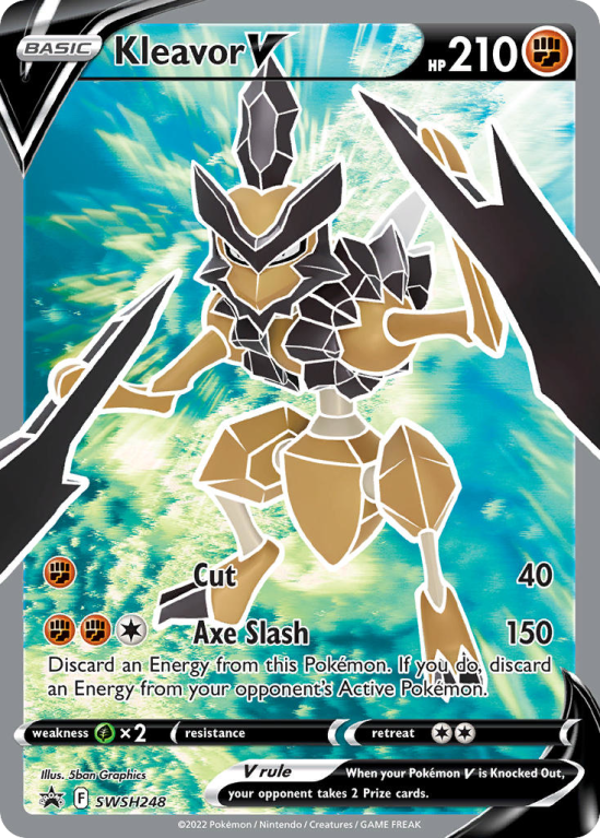 Pokémonkaart Kleavor V nummer SWSH248/103 uit de set SWSH Black Star Promos (Sword & Shield)