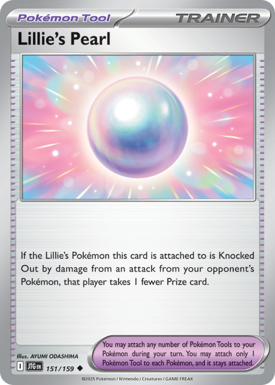 Pokémonkaart Lillie's Pearl nummer 151/159 uit de set Journey Together (Scarlet & Violet)