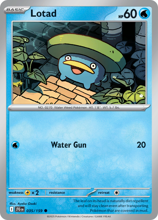 Pokémonkaart Lotad nummer 35/159 uit de set Journey Together (Scarlet & Violet)