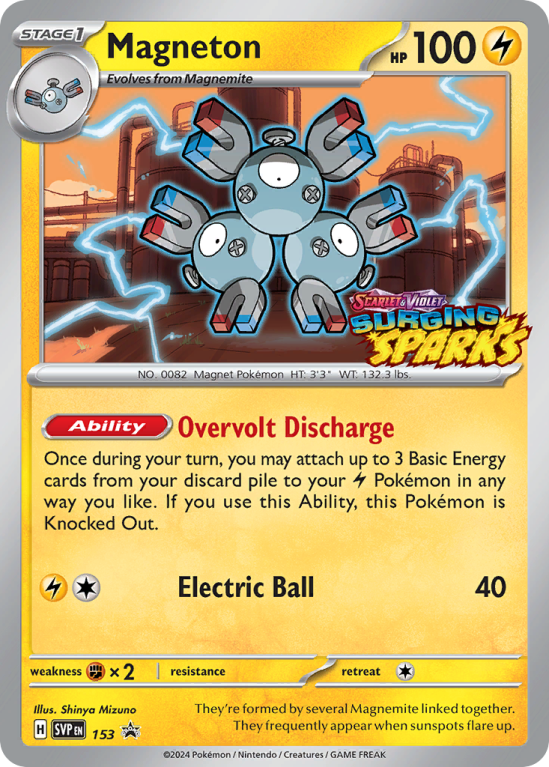 Pokémonkaart Magneton nummer 153/14 uit de set Scarlet & Violet Black Star Promos (Scarlet & Violet)