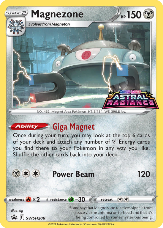 Pokémonkaart Magnezone nummer SWSH208/103 uit de set SWSH Black Star Promos (Sword & Shield)