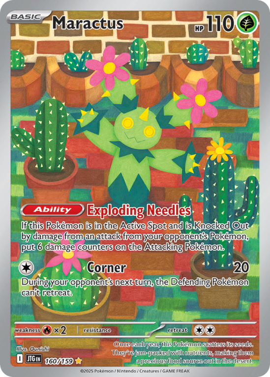 Pokémonkaart Maractus nummer 160/159 uit de set Journey Together (Scarlet & Violet)