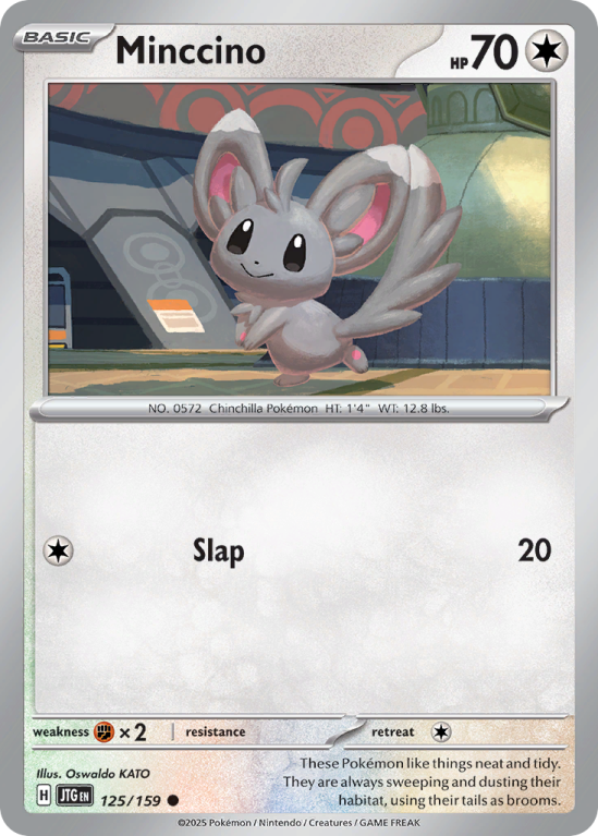 Pokémonkaart Minccino nummer 125/159 uit de set Journey Together (Scarlet & Violet)