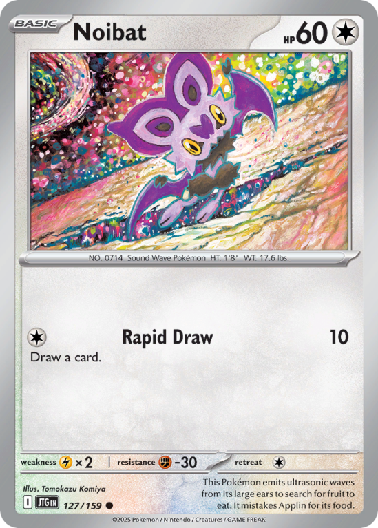 Pokémonkaart Noibat nummer 127/159 uit de set Journey Together (Scarlet & Violet)