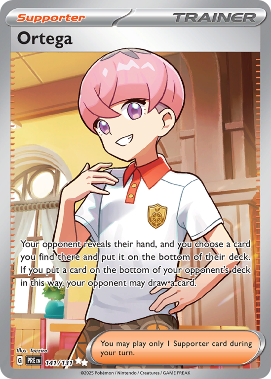 Pokémonkaart Ortega nummer 141/131 uit de set Prismatic Evolutions (Scarlet & Violet)