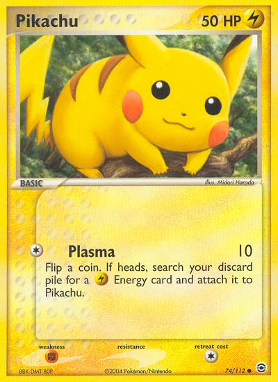 Pikachu 74/112 EX FireRed & LeafGreen
