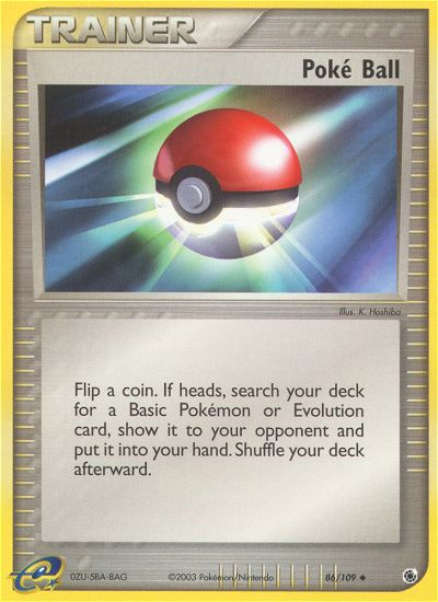 Poké Ball 86/109 EX Ruby & Sapphire