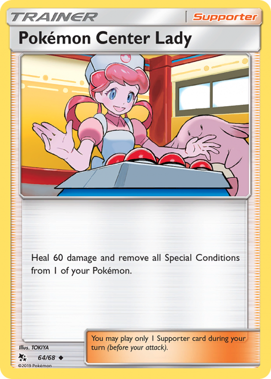 Pokémon Center Lady 64/68 Sun & Moon Hidden Fates