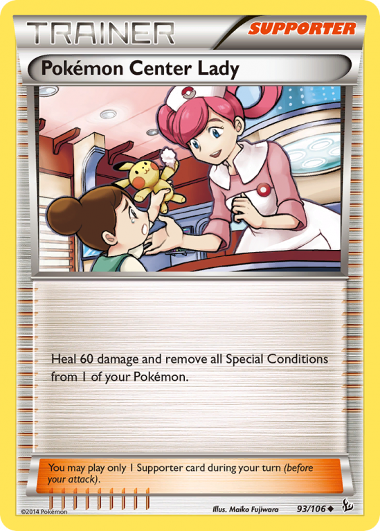 Pokémon Center Lady 93/106 XY Flashfire