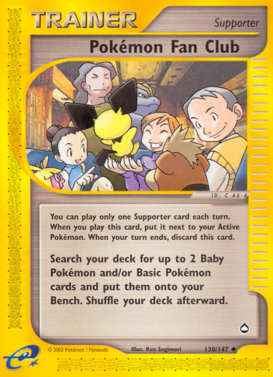 Pokémon Fan Club 130/186 E-Card Aquapolis