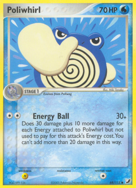 Poliwhirl 68/115 EX Unseen Forces