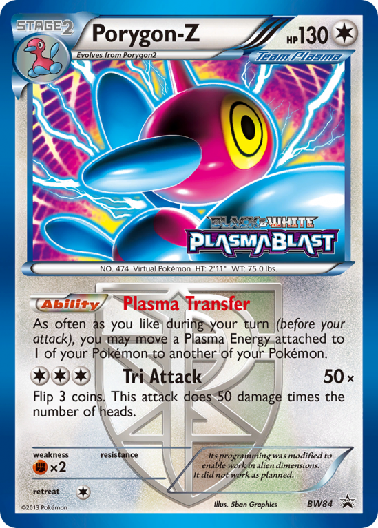 Porygon-Z BW84/101 Black & White BW Black Star Promos