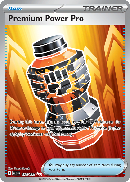 Pokémonkaart Premium Power Pro nummer 174/132 uit de set Mega Evolution