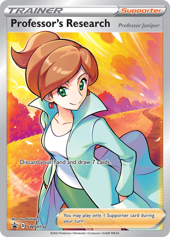 Pokémonkaart Professor's Research nummer SWSH152/103 uit de set SWSH Black Star Promos (Sword & Shield)