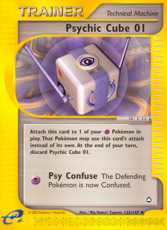Psychic Cube 01 132/186 E-Card Aquapolis