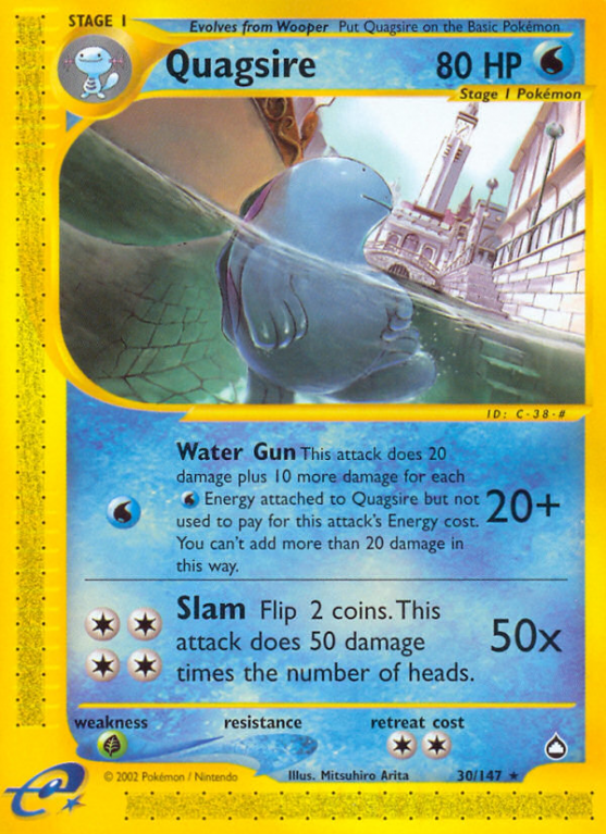 Quagsire 30/186 E-Card Aquapolis