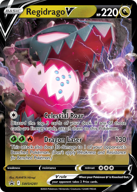 Pokémonkaart Regidrago V nummer SWSH281/103 uit de set SWSH Black Star Promos (Sword & Shield)