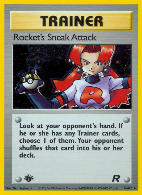 Rocket's Sneak Attack 16/83 Base Team Rocket