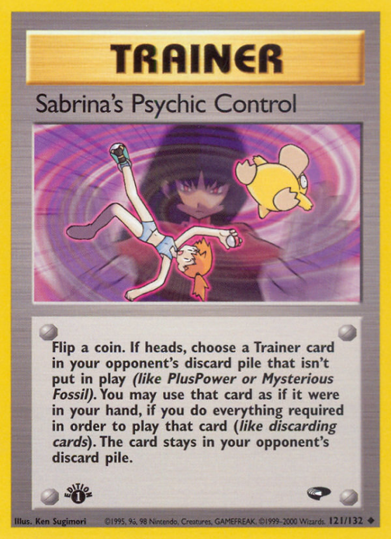 Sabrina's Psychic Control 121/132 Gym Gym Challenge