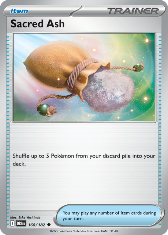 Pokémonkaart Sacred Ash nummer 168/182 uit de set Destined Rivals (Scarlet & Violet)